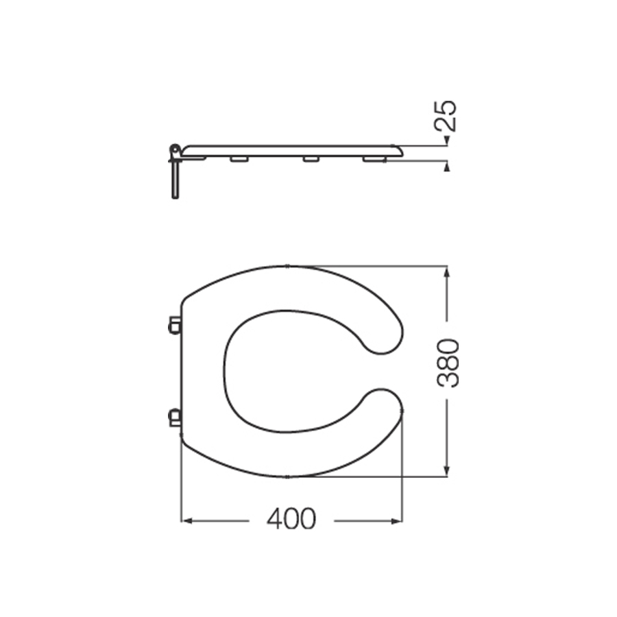 FERRUM ESPACIO - TAPA ASIENTO PARA INODORO - Cod:TTE3 - BL