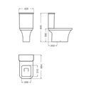 FERRUM MILENA - INODORO LARGO MILENA - Cod:IDLQJ - BL