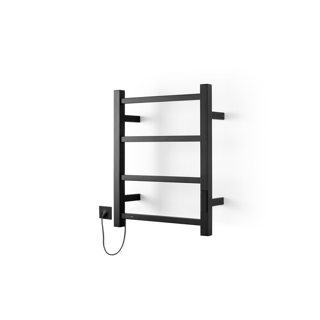 ATRIM - TOALLERO ELÉC. CUBIC PETIT 50x40x11cm NEGRO MATE