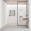 ATRIM - TOALLERO ELÉC. COCO FLOW 60x50x11cm NEGRO MATE