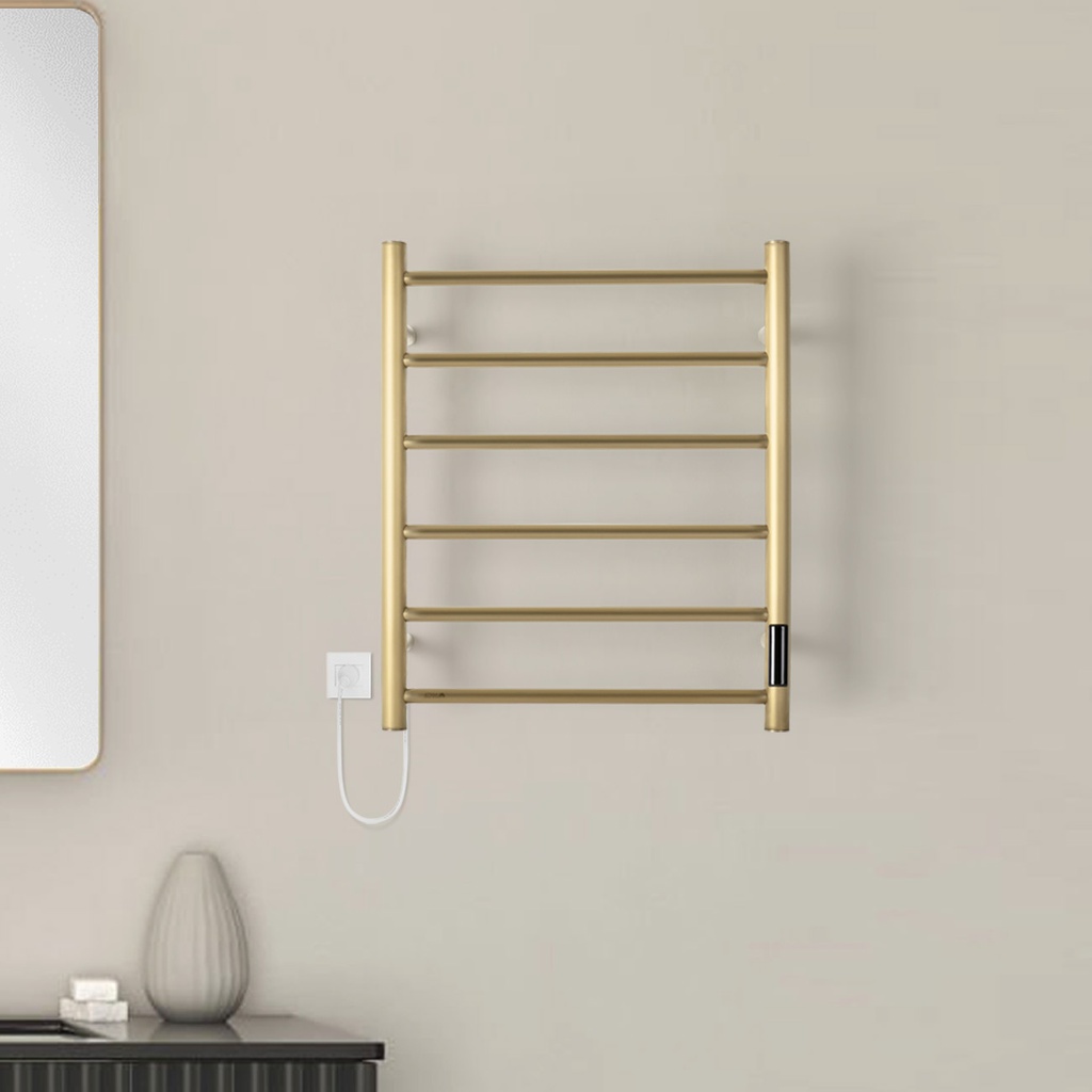 ATRIM - TOALLERO ELÉC. COCO FLOW 60x50x11cm ORO MATE