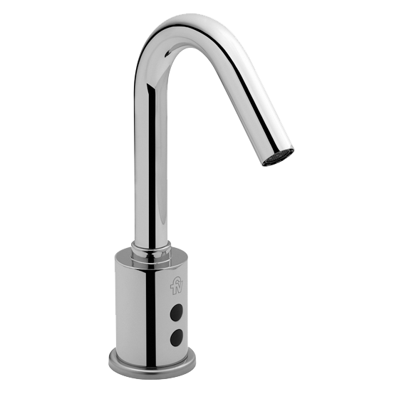 FV - FV Tronic – Juego electronico para lavatorio, con transformador 1 - Cierre electronico con transformador - Cromo - Cierre Autom., electronico con transfromador