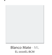 EL-2020EL-BCM - Esmaltado Liso - 20x20 - Blanco - Mate - Colores Solidos
