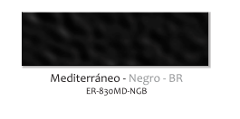 ER-830MD-NGB - Mediterraneo - 8.5x30 - Negro - Brillante - Colores Solidos - DISCONTINUADO
