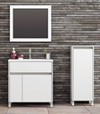 Muebles Schneider - Linea: Nature - VANITORY 60 NATURE Color: BLANCO BRILLANTE - V60NAPBB