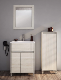 [V70NATXB] Muebles Schneider - Linea: Nature - VANITORY 70 NATURE Color: BLANCO TEXTURADO - V70NATXB